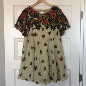 Open back Urban Outfitters floral dress